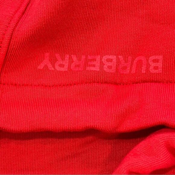 Burberry NWT Love Hooded Sweatshirt Red Unisex - Picture 10 of 14
